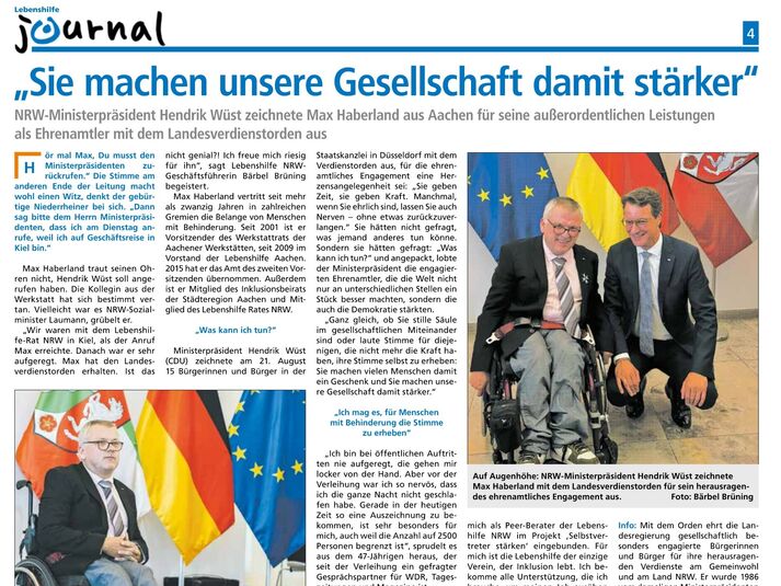 Bewegende Momente für Max Haberland